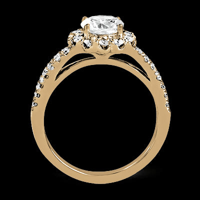 ZR1346 Engagement Ring in 14k Gold with Diamonds