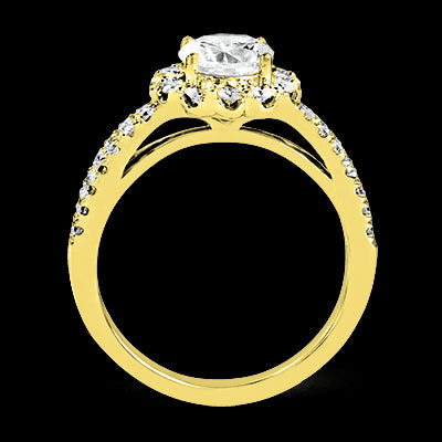 ZR1346 Engagement Ring in 14k Gold with Diamonds