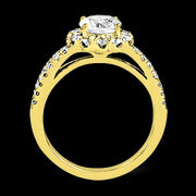 ZR1346 Engagement Ring in 14k Gold with Diamonds