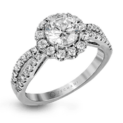 ZR1346 Engagement Ring in 14k Gold with Diamonds