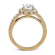 ZR1346 Engagement Ring in 14k Gold with Diamonds