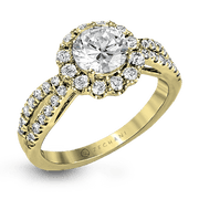 ZR1346 Engagement Ring in 14k Gold with Diamonds