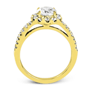 ZR1346 Engagement Ring in 14k Gold with Diamonds