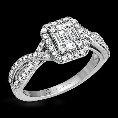ZR1347 Right Hand Ring in 14k Gold with Diamonds