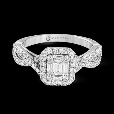 ZR1347 Right Hand Ring in 14k Gold with Diamonds