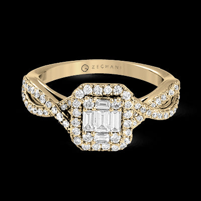 ZR1347 Right Hand Ring in 14k Gold with Diamonds