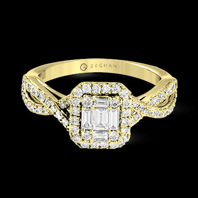 ZR1347 Right Hand Ring in 14k Gold with Diamonds