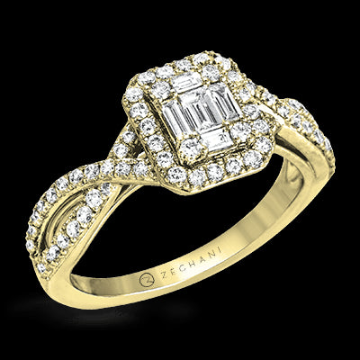 ZR1347 Right Hand Ring in 14k Gold with Diamonds