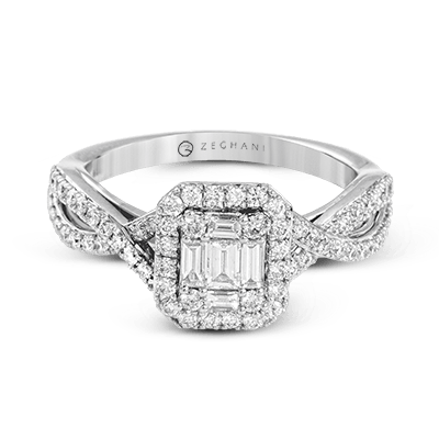 ZR1347 Right Hand Ring in 14k Gold with Diamonds