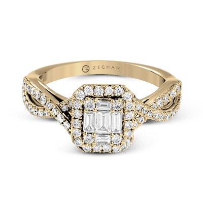 ZR1347 Right Hand Ring in 14k Gold with Diamonds