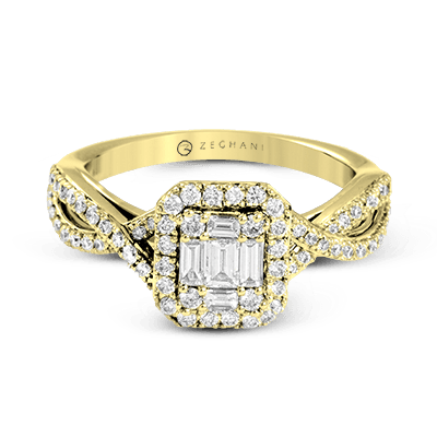 ZR1347 Right Hand Ring in 14k Gold with Diamonds