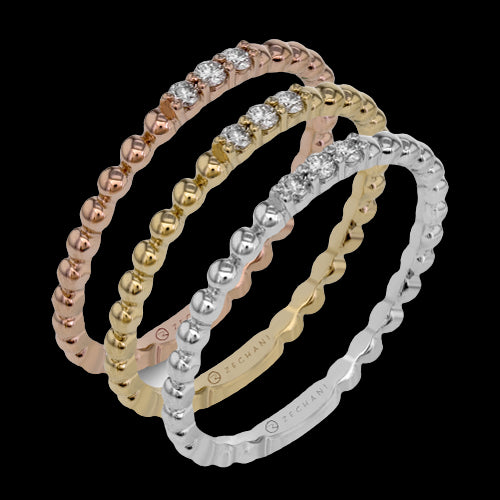 ZR1355 Right Hand Ring in 14k Gold with Diamonds