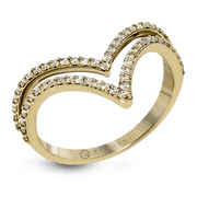 ZR1357 Right Hand Ring in 14k Gold with Diamonds