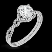 ZR1358 Engagement Ring in 14k Gold with Diamonds
