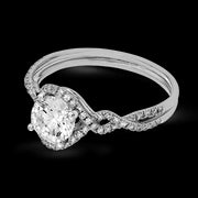 ZR1358 Engagement Ring in 14k Gold with Diamonds