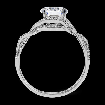 ZR1358 Engagement Ring in 14k Gold with Diamonds