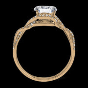ZR1358 Engagement Ring in 14k Gold with Diamonds
