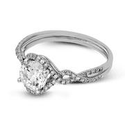 ZR1358 Engagement Ring in 14k Gold with Diamonds