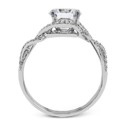 ZR1358 Engagement Ring in 14k Gold with Diamonds