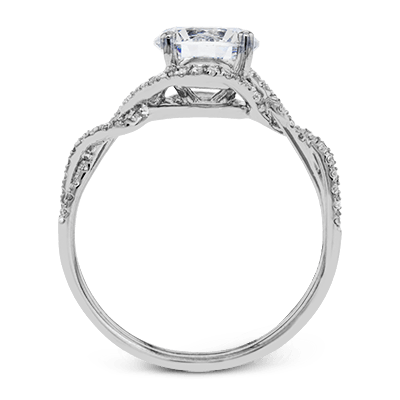 ZR1358 Engagement Ring in 14k Gold with Diamonds