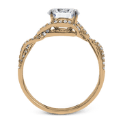 ZR1358 Engagement Ring in 14k Gold with Diamonds