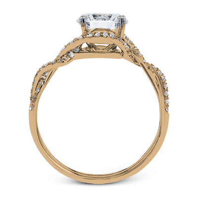 ZR1358 Engagement Ring in 14k Gold with Diamonds