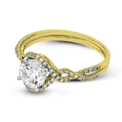 ZR1358 Engagement Ring in 14k Gold with Diamonds