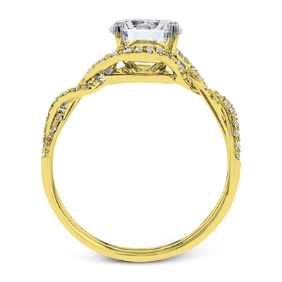 ZR1358 Engagement Ring in 14k Gold with Diamonds