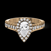 ZR1383 Engagement Ring in 14k Gold with Diamonds
