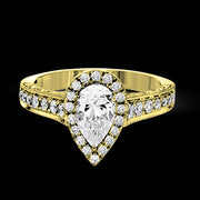 ZR1383 Engagement Ring in 14k Gold with Diamonds