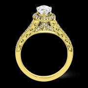 ZR1383 Engagement Ring in 14k Gold with Diamonds