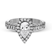 ZR1383 Engagement Ring in 14k Gold with Diamonds