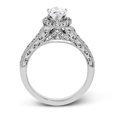 ZR1383 Engagement Ring in 14k Gold with Diamonds