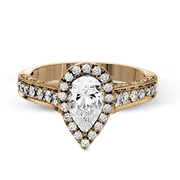 ZR1383 Engagement Ring in 14k Gold with Diamonds