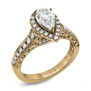 ZR1383 Engagement Ring in 14k Gold with Diamonds