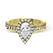 ZR1383 Engagement Ring in 14k Gold with Diamonds