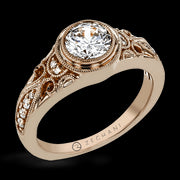 ZR1397 Engagement Ring in 14k Gold with Diamonds