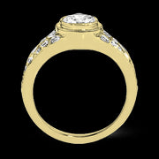 ZR1397 Engagement Ring in 14k Gold with Diamonds