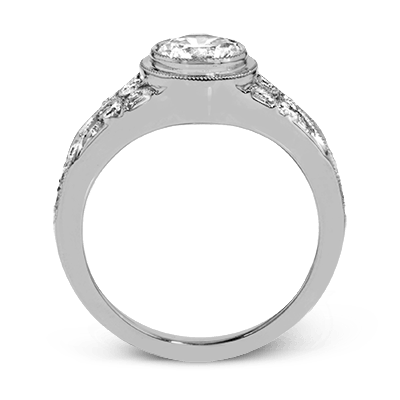 ZR1397 Engagement Ring in 14k Gold with Diamonds