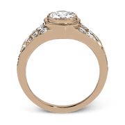 ZR1397 Engagement Ring in 14k Gold with Diamonds