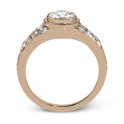 ZR1397 Engagement Ring in 14k Gold with Diamonds