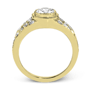 ZR1397 Engagement Ring in 14k Gold with Diamonds