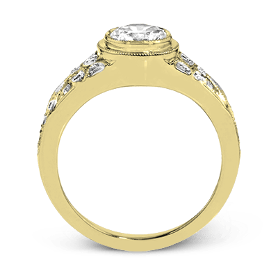 ZR1397 Engagement Ring in 14k Gold with Diamonds