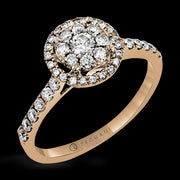 ZR1408 Right Hand Ring in 14k Gold with Diamonds