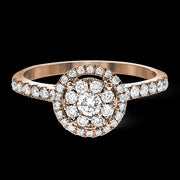 ZR1408 Right Hand Ring in 14k Gold with Diamonds