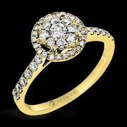 ZR1408 Right Hand Ring in 14k Gold with Diamonds