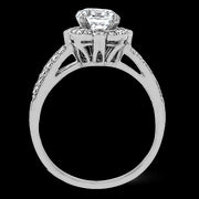 ZR1448 Engagement Ring in 14k Gold with Diamonds