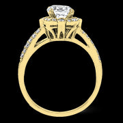 ZR1448 Engagement Ring in 14k Gold with Diamonds