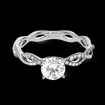 ZR1449 Wedding Set in 14k Gold with Diamonds