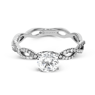 ZR1449 Wedding Set in 14k Gold with Diamonds